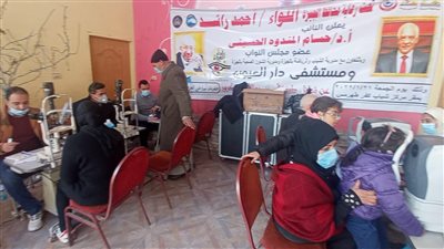 حسام المندوه الحسيني يطلق قافلة طبية للعيون ببولاق الدكرور