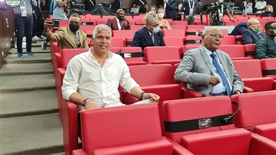 مشهور وجمعة يتابعان مراسم قرعة تصفيات كأس العالم | صور