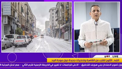 الثلوج تقترب من القاهرة.. تحذيرات جديدة من الأرصاد وموعد ارتفاع درجات الحرارة | فيديو