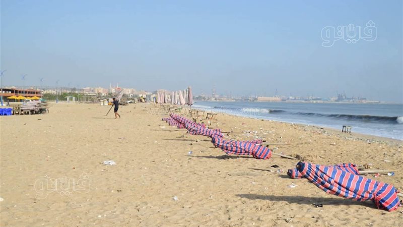 إخلاء شاطئ بورفؤاد