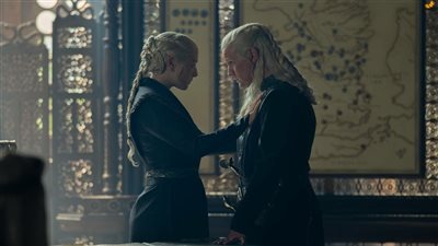 مسلسل House of the Dragon 3 الحلقة 6، مقتل كريستون كول واللورد كورليس وساحرة هارينهول تبوح بسر القلعة 