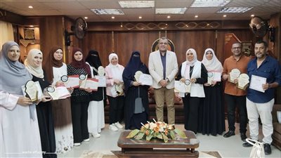 تكريم الطلاب الفائزين في مسابقة 