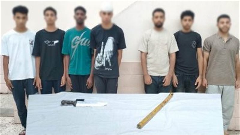 ضبط طرفي مشاجرة بحدائق