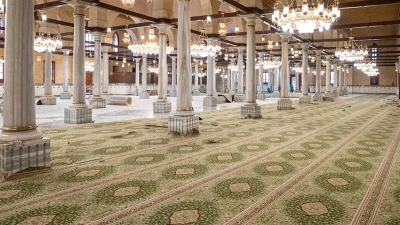 تجديد فرش مسجد سيدنا