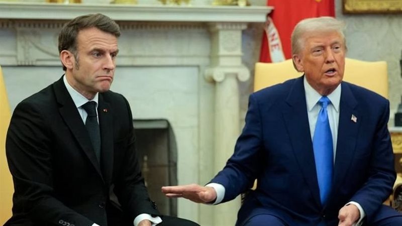 ترامب وماكرون، فيتو