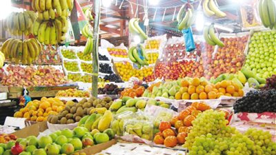 أسعار الفاكهة اليوم، التفاح البلدي والخوخ