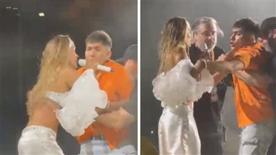 كارول جي تتعرض لموقف مرعب على المسرح، معجب يقتحم الحفل ويمسك بها أمام الجمهور (فيديو)  