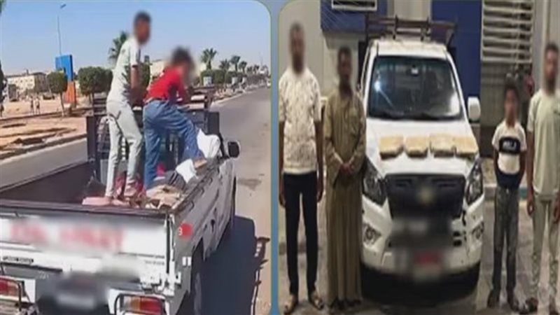 فيديو سرقة بلاط رصيف