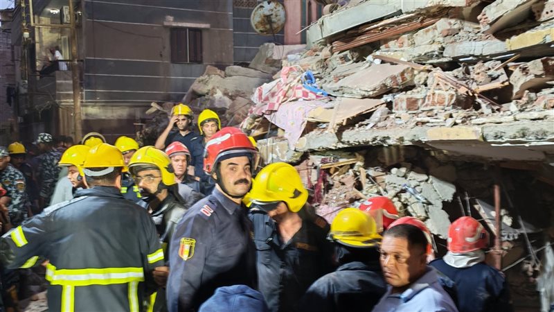 حادث عقار زفتى المنهار