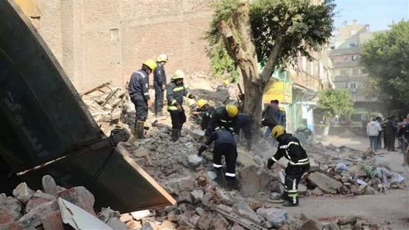 انهيار عقار روض الفرج،