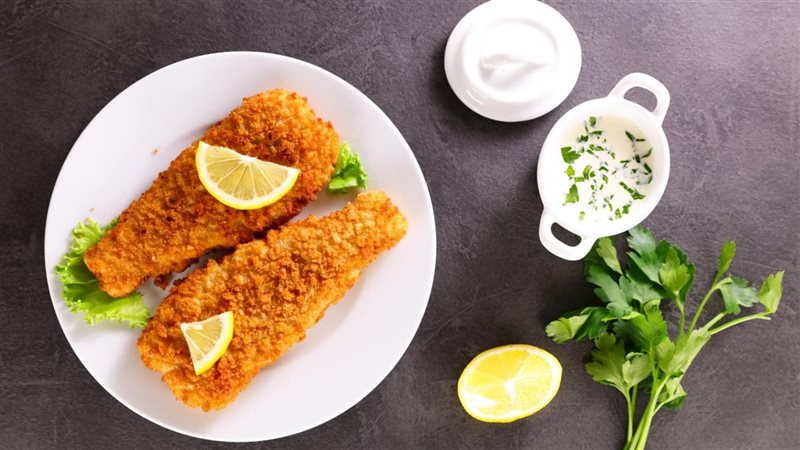 سمك فيليه مقلي، فيتو