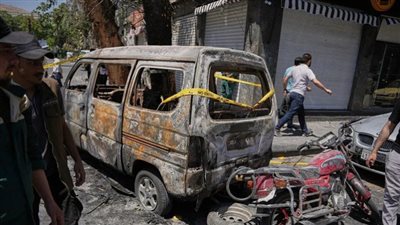 10 قتلى ومصابين في حادث انفجار حافلة ركاب بمدينة جرمانا في سوريا   
