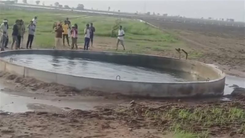 تحرك مياه بئر بعنف