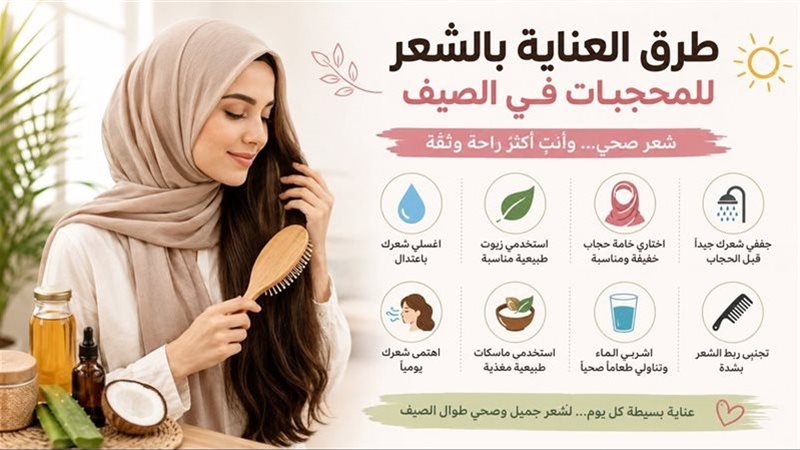 نصائح للمحجبات للعناية