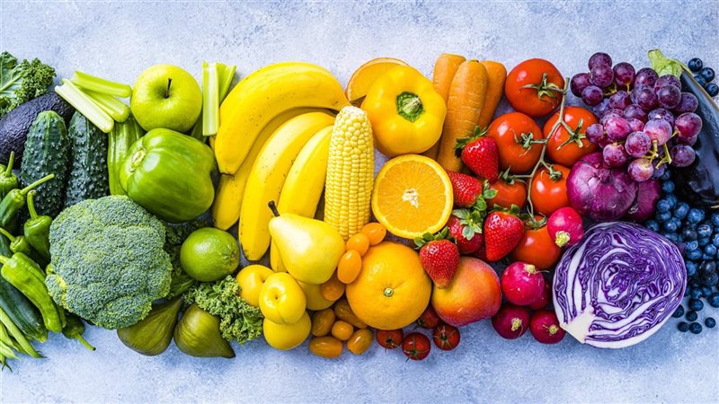 ألوان الفواكه والخضروات