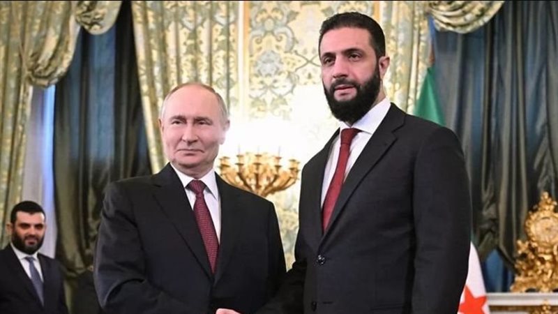 بوتين والشرع فى لقاء