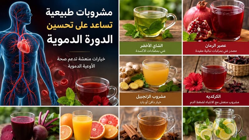 مشروبات لتحسين الدورة