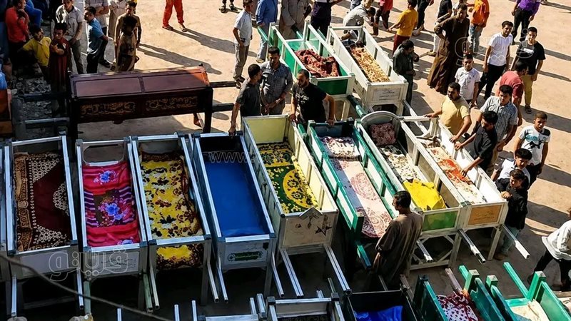 نعوش ضحايا حادث محافظة