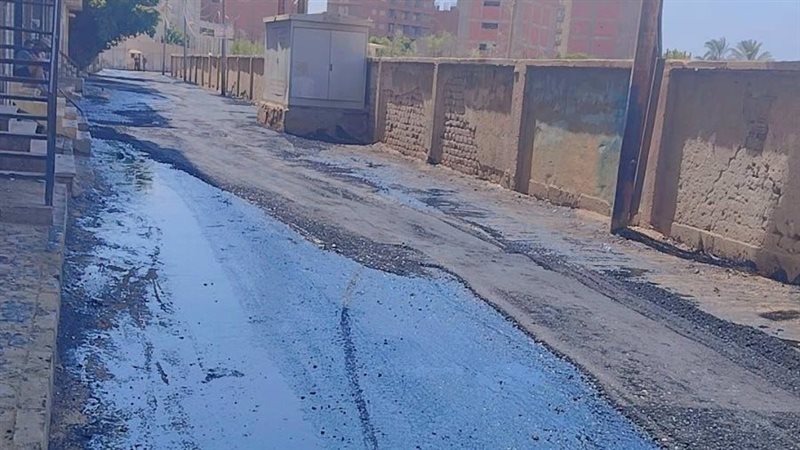 أعمال الرصف بمحافظة