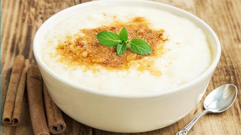 الرز بلبن بالكريم