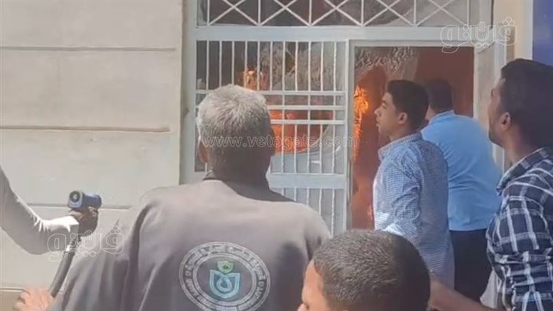 التكييفات السبب، إخماد حريق في مبنى الرعاية الصحية بالأقصر (صور)