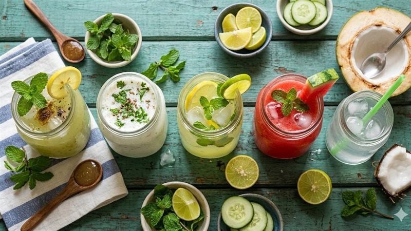 مشروبات طبيعية مرطبة