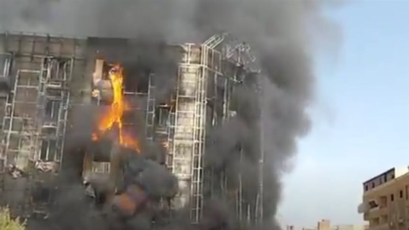 حريق مول بسبب غاز