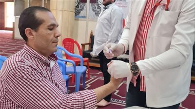 تجميع 1341 كيس دم ضمن مبادرة «100 مليون صحة» بالغربية
