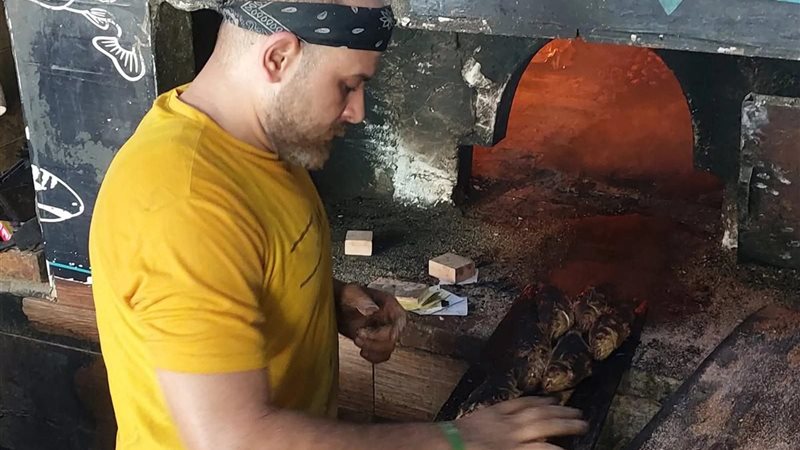 فرن سمك بلدي داخل