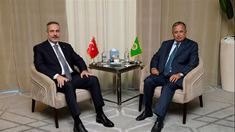 تفاصيل لقاء نبيل فهمي مع وزير الخارجية التركي