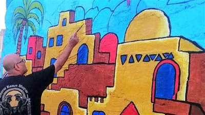 ضمن مشروع فنان، استكمال اللمسات الأخيرة على جدارية 