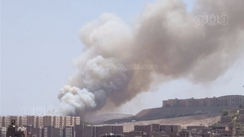 حريق فى اسوان