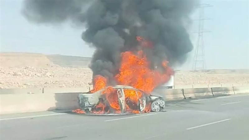 حريق سيارة