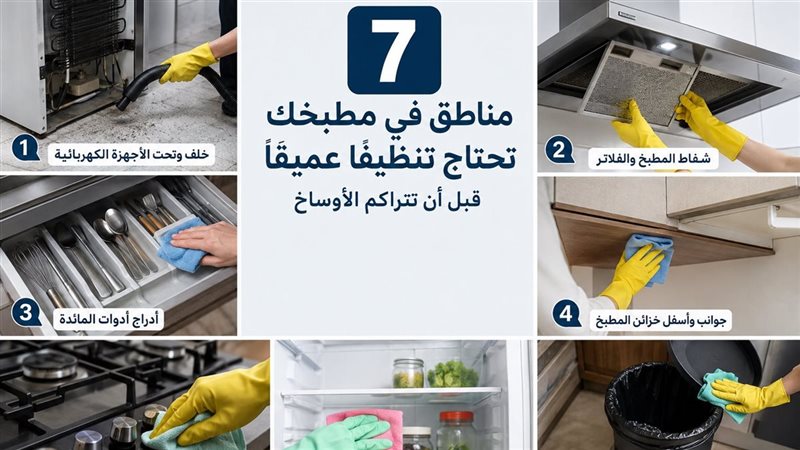 مناطق تحتاج إلى تنظيف
