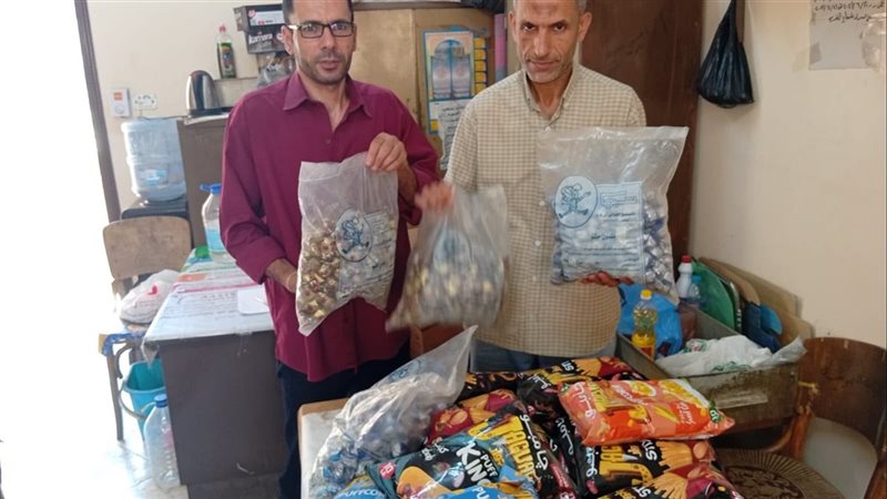 ضبط 3 أطنان مواد