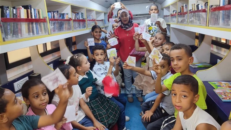 مشاركة الأطفال بالمكتبة