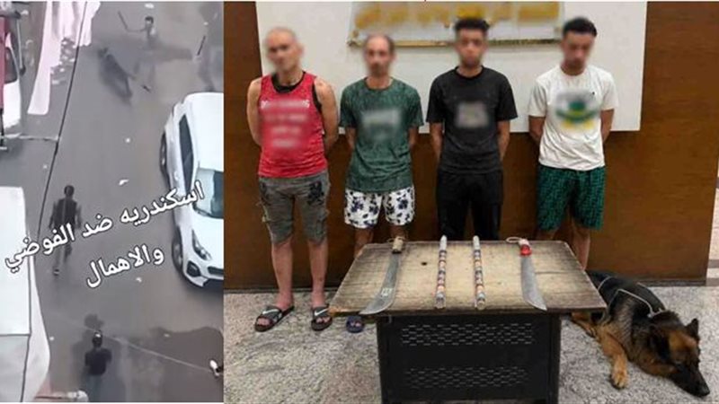ضبط 4 عاطلين بعد
