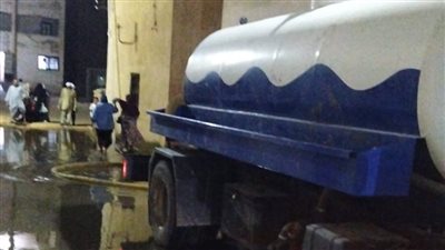 مياه الفيوم تتدخل لحل مشكلة غرق مستشفى الحميات في الصرف