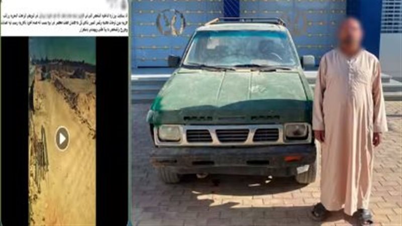 هدم سور منزل بسيارة