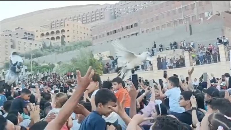 إطلاق الحمام الأبيض