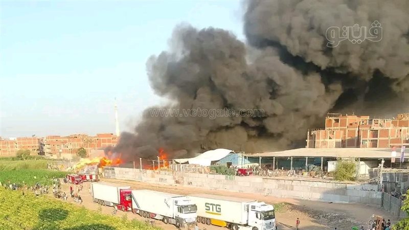 حريق محطة تصدير موالح