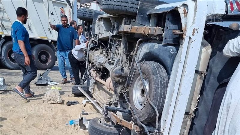 حادث تصادم ميكروباص