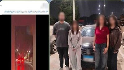 احتفال بالنجاح ينتهي بواقعة خطرة، ضبط قائد سيارة سمح لفتيات بالجلوس خارج النوافذ بمصر الجديدة   
