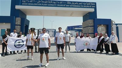 رئيس جامعة العريش يستقبل شعلة «أسبوع شباب الجامعات»