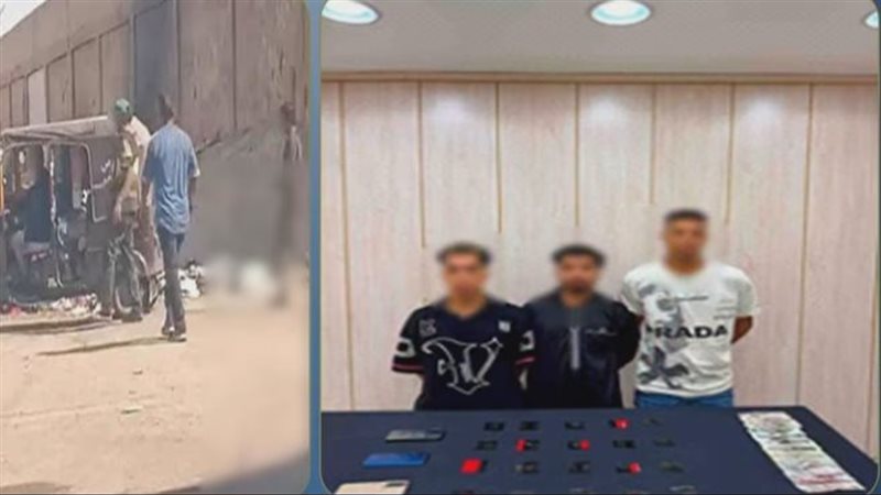 ضبط شخصين بتوك توك