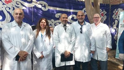 قافلة بيطرية مجانية تفحص مئات الحيوانات والطيور بقرية كفر الصهبي في شبين القناطر