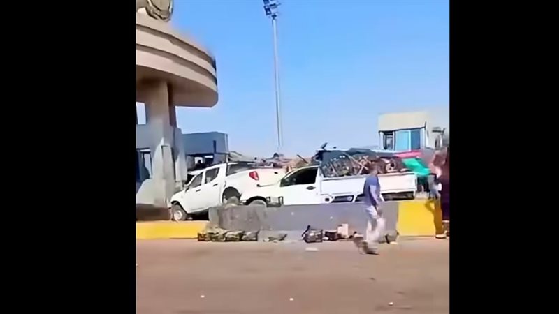 اللقطات الأولى لحادث
