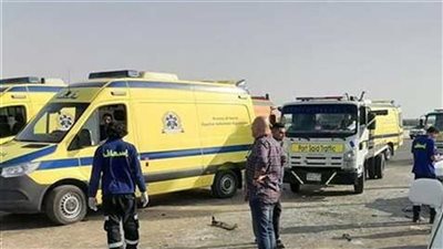 مصرع وإصابة 7 أشخاص في تصادم 3 سيارات بصحراوي الإسكندرية 