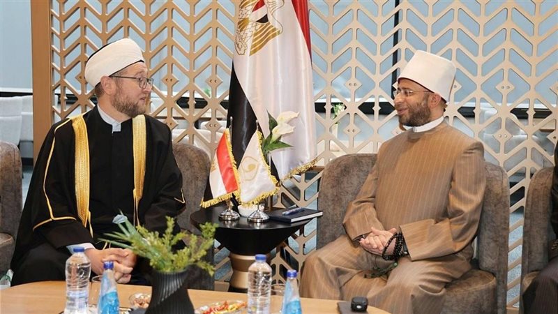 وزير الأوقاف مع مفتي