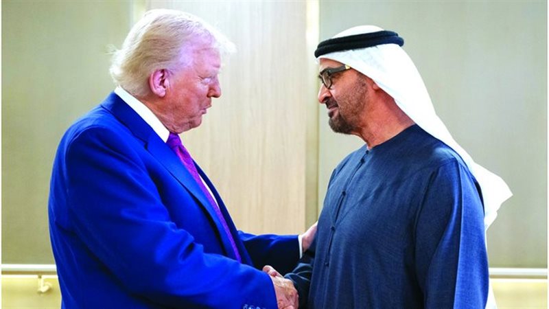 ترامب وبن زايد، فيتو